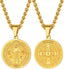 St Michael Pendant Necklace St Benedict Medals Necklace for Men, 22"-24"