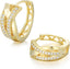 14K Gold Hoop Earrings 14K Gold Earrings for Women Thick Small Hoop Earring X-Shaped Hoops Earring for Women 20MM - KARMARKA