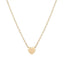 14K Gold Plated Cubic Zirconia Heart Necklace - Cute Dainty Love Pendant Necklaces for Women - KARMARKA