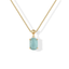 14K Gold-Plated Gemstone Charm Necklace – Pendant Jewelry for Women - KARMARKA