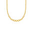 14K Gold-Plated Graduated Bead Necklace – 6–12mm, 18" - KARMARKA