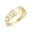 Solid 14K Gold Openwork Ring, 14K Yellow Gold Stackable Ring, Gift for Her, Unique Design Ring, Gift for Her, by TILO Jewelry