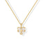 Loyalove Heart Cross Necklace for Women 14K Gold Plated, Dainty White Mother of Pearl Style Christian Faith Jewelry, Adjustable 16.5-18.5 Inch, Meaningful Gift