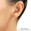 14K Solid Gold Hoops, Fancy Hand Engraved Hoop Earrings by TILO Jewelry, 2Mm Thin, Designed in New York City, by TILO Jewelry
