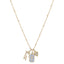 Women'S 14Kt Gold Flash Plated Cubic Zirconia "Faith" Charm Necklace, 18+2"