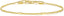 14K Gold Bracelets for Women Small Square Pillar Mens Chain Bracelet