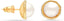 925 Sterling Silver Gold-Plated Freshwater Pearl Stud Earrings Women - KARMARKA