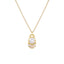 925 Sterling Silver Hand Pendant Necklace – Zircon Diamond Gold-Plated Jewelry - KARMARKA