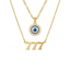Angel Number and Evil Eye Necklace Set - KARMARKA