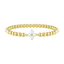 Birthstone Gold Bracelets for Women Trendy Clover Charm Bracelets - KARMARKA