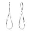 Silver Teardrop Leverback Earrings for Women Trendy Waterdrop Drop Twisted Dangle Earrings Jewelry 14K Gold Plated Hypoallergenic Boho Leverback Dangle Earring