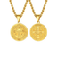St. Michael & St. Benedict Medal Necklace for Men – Religious Pendant, 22–24" - KARMARKA