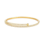 Stretch Tennis Bracelet for Women – Gold Comfort Fit, No Clasp Flexible Design with Crystal Accents, Minimalist Stackable Jewelry