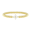 Birthstone Gold Bracelets for Women Trendy Clover Charm Bracelets