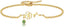 Birth Flower Bracelets, 14K Gold Plated Birth Month Floral Birthstone Charm Bracelets Wildflower Birthflower Jewelry Birthday Gifts for Women