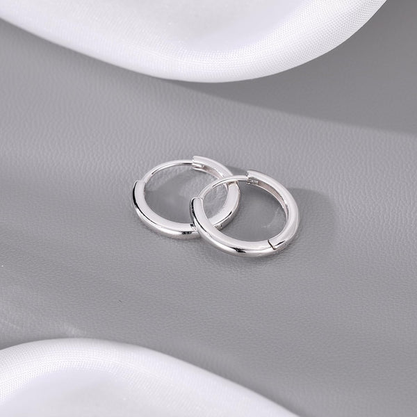925 Sterling Silver Small round Hoop Earrings for Women Teen Girls Huggie Hoop Earrings Minimalist Hoop Earrings