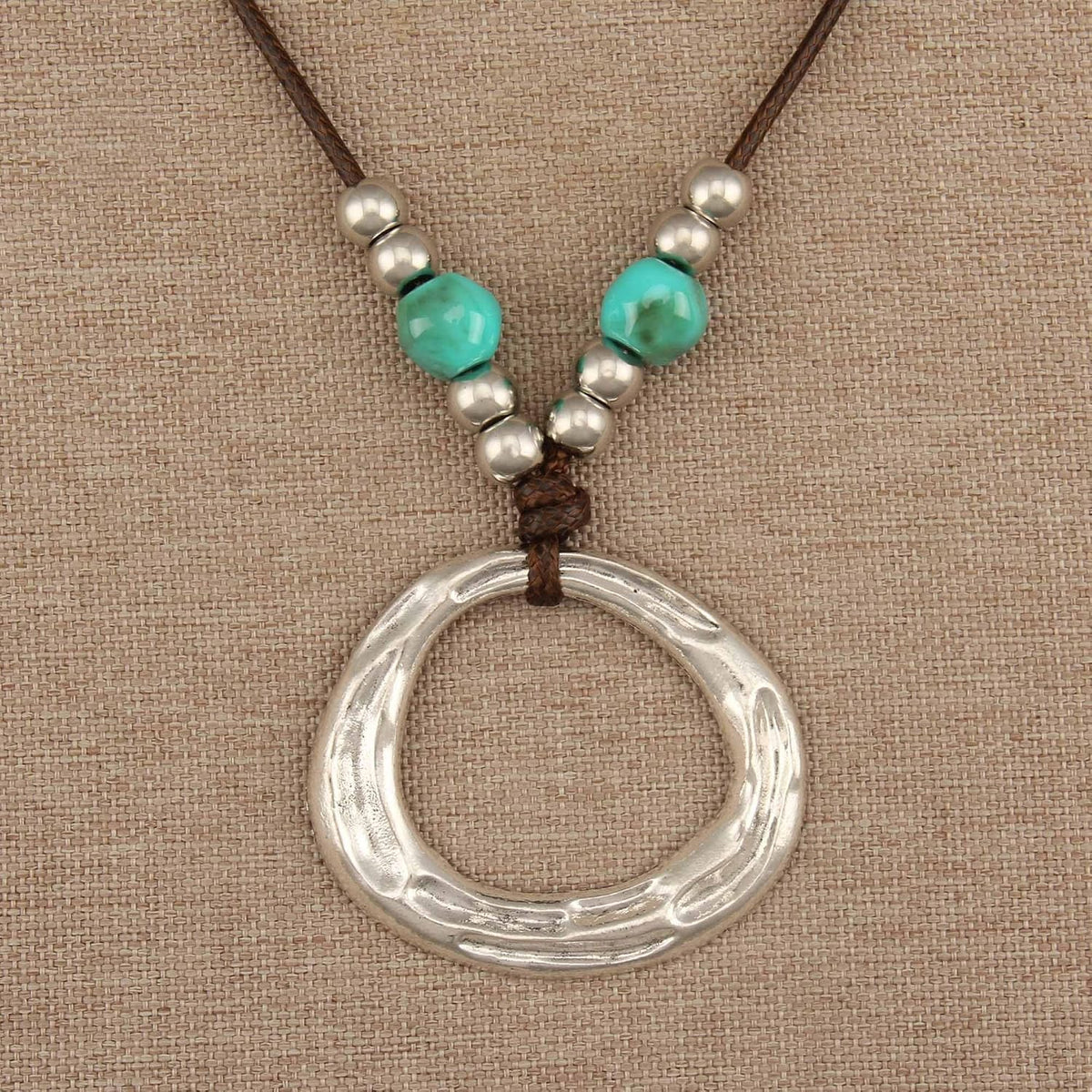 Boho Necklaces for Women Chunky Circle Necklace Bohemian Necklaces