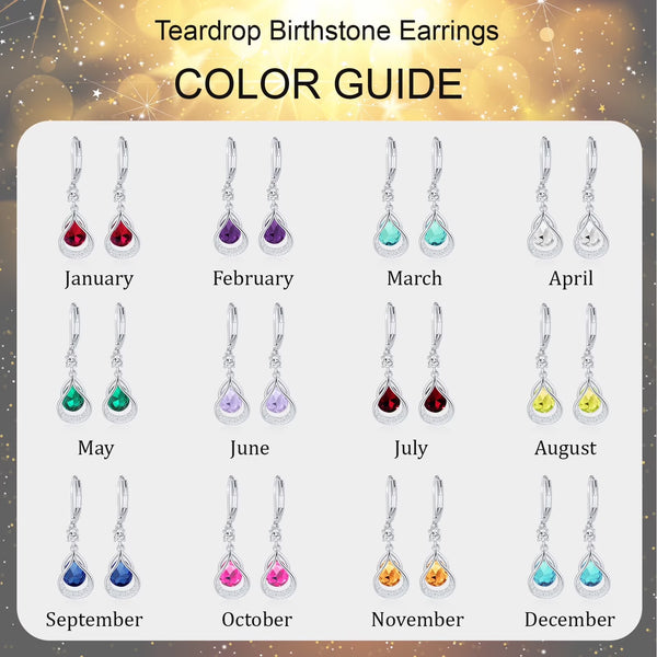 18K White Gold Plated Drop Earrings for Women Girls S925 Sterling Silver Post March Birthstone Earrings with Blue Aquamarine Birthday Graduation Jewelry Gifts Teen Mom Wife Kids