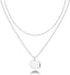 14K Gold Plated Layering Necklaces for Women, Cute Motif Pendants