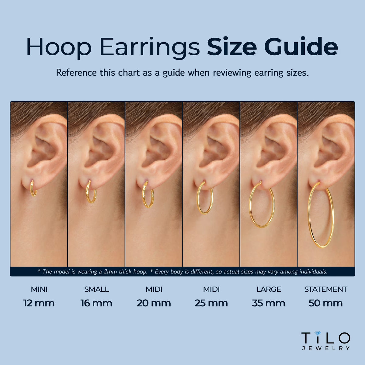 14K Yellow Gold Classic Polished round Gold Hoop Earrings (30Mm) for Women & Unisex