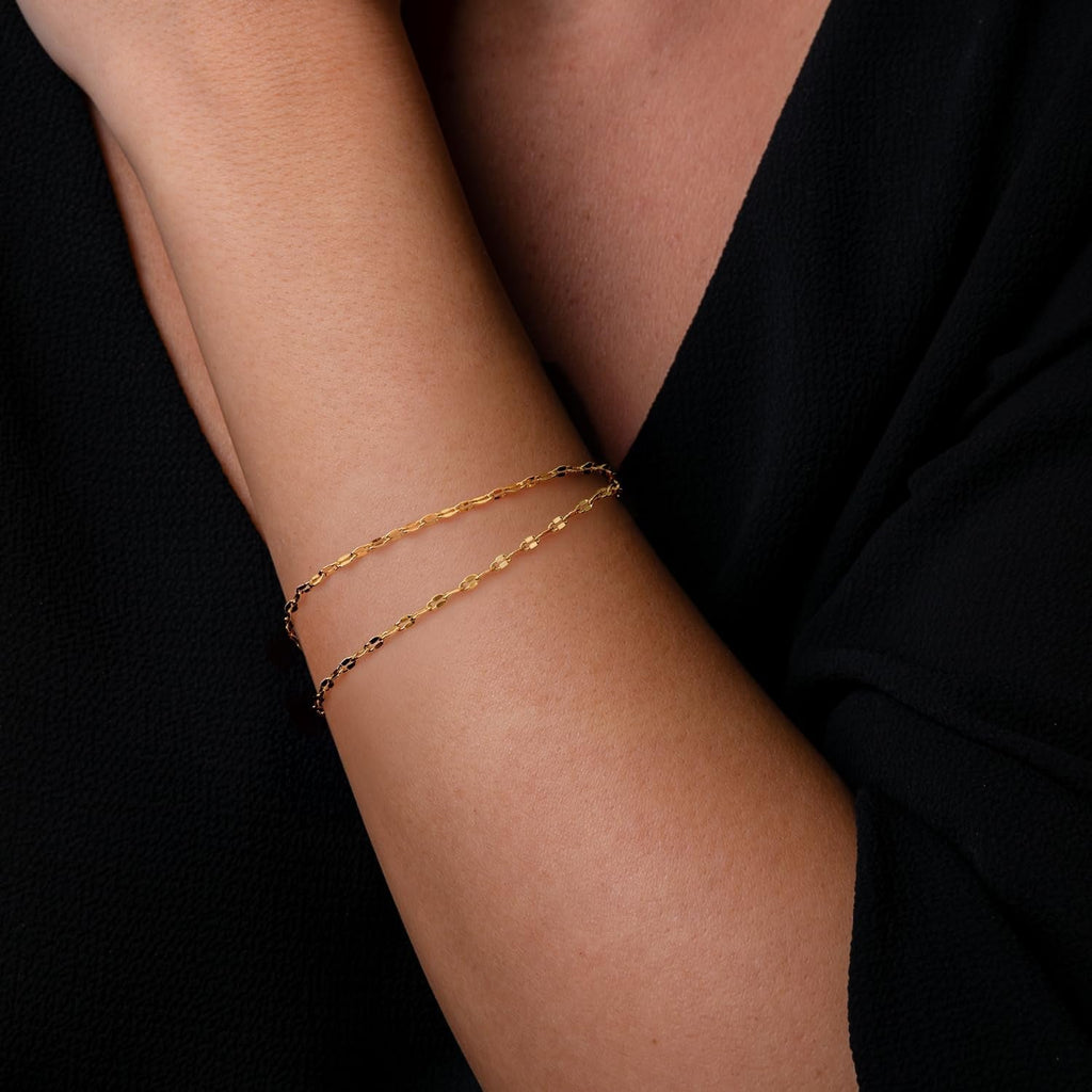 14K Gold Bracelets for Women Gold Chain Bracelets for Women - KARMARKA