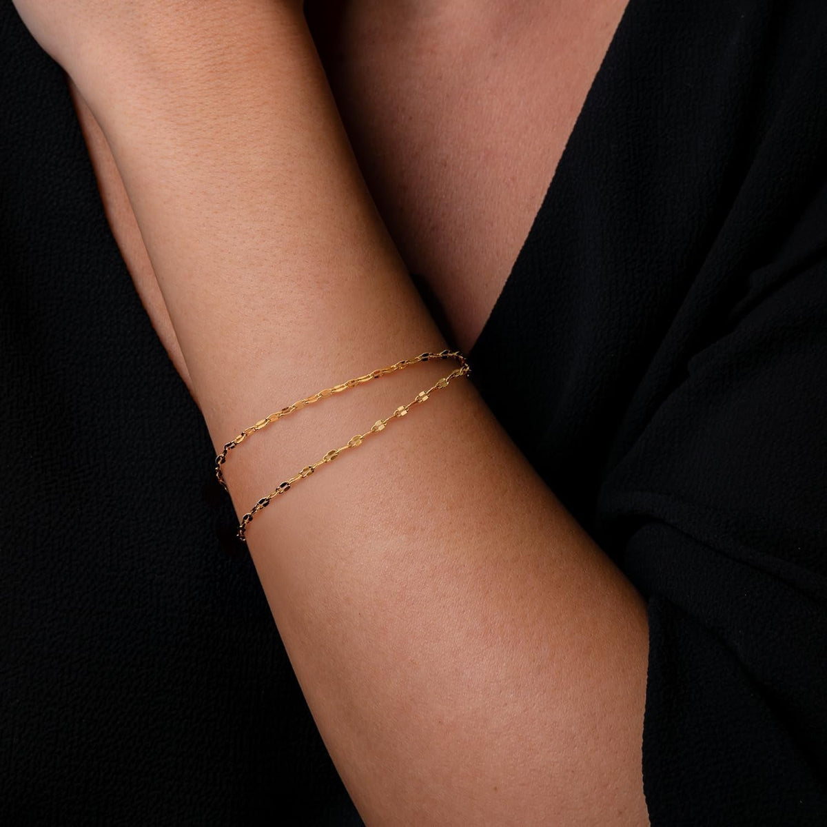 14K Gold Bracelets for Women Gold Chain Bracelets for Women - KARMARKA