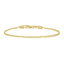 14K Gold Bracelets for Women Small Square Pillar Mens Chain Bracelet - KARMARKA