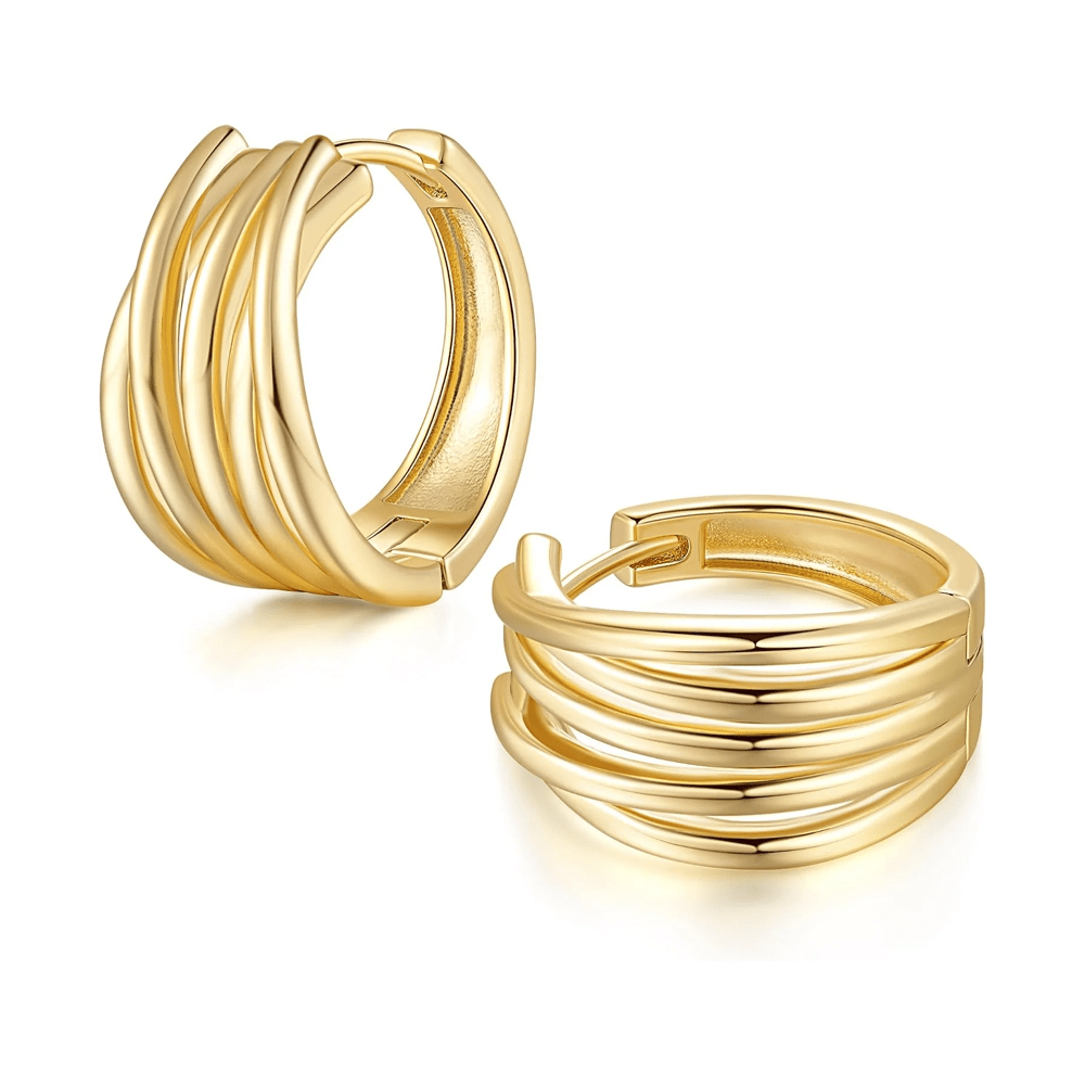 14K Gold Earrings for Women Gold Hoop Earrings - KARMARKA