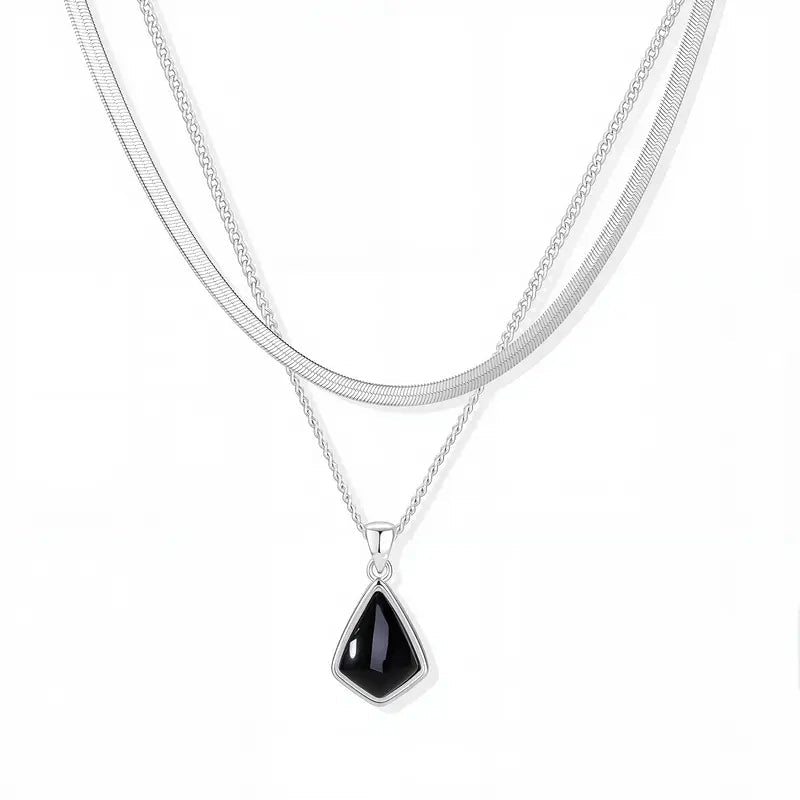 14K Gold Necklace for Women | Dainty CZ Pendant Jewelry - KARMARKA