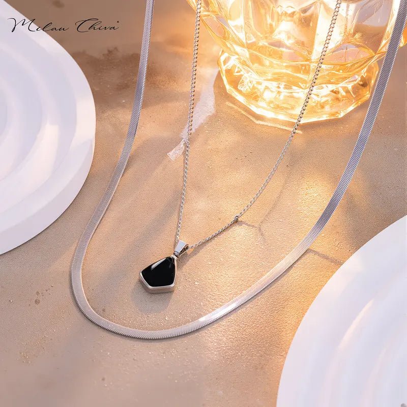 14K Gold Necklace for Women | Dainty CZ Pendant Jewelry - KARMARKA
