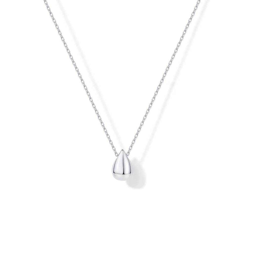 14K Gold Plated Dainty Pear Pendant Necklace for Women | Tear Pendant Necklaces - KARMARKA