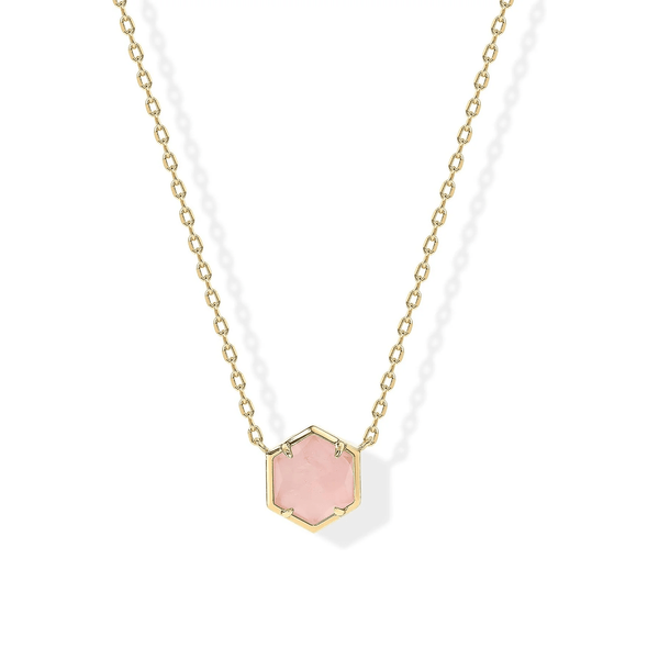 14K Gold Plated Gemstone Pendant Necklace for Women, Dainty Necklaces - KARMARKA