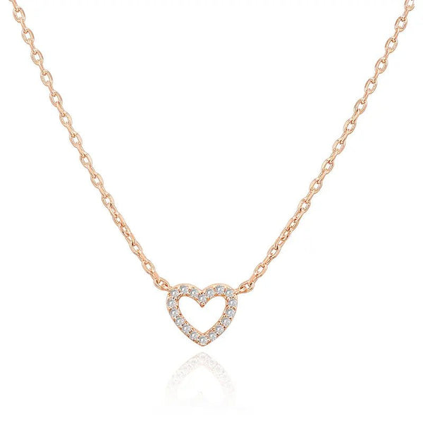14K Gold Plated Heart Necklace for Women - KARMARKA