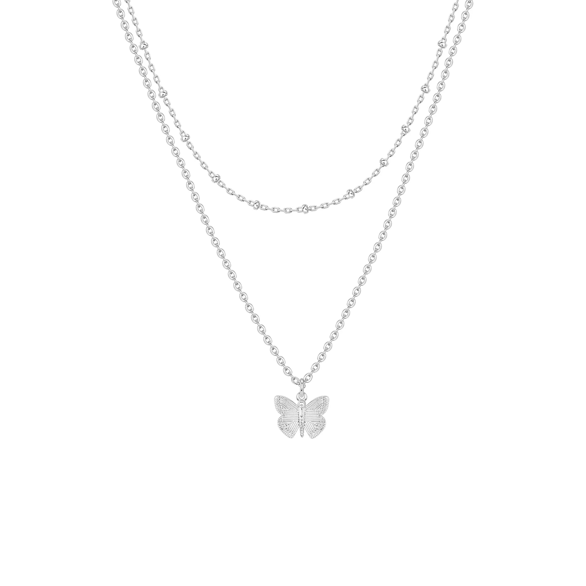 14K Gold-Plated Layered Necklace – Cute Motif Pendant for Women - KARMARKA