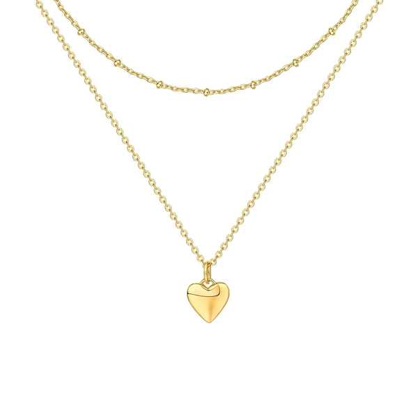 14K Gold Plated Layering Necklace for Women – Cute Motif Pendant Dainty Jewelry - KARMARKA