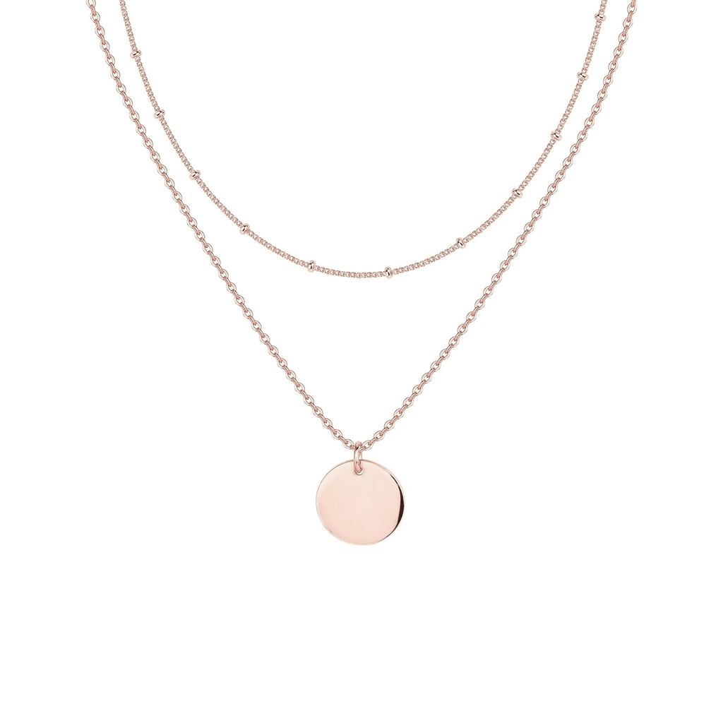 14K Gold Plated Layering Necklaces for Women, Cute Motif Pendants - KARMARKA