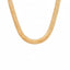 14K Gold Plated Necklaces, North Star Curb Chain Pendant / Herringbone Flat Choker, Stackable Daily Jewelry for Back to School Gift - KARMARKA