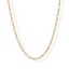 14K Gold Plated Paperclip Chain Necklaces for Women - Dainty Gold Jewelry Chain Necklace - Lightweight 20" Adjustable Link Chain Necklaces - KARMARKA