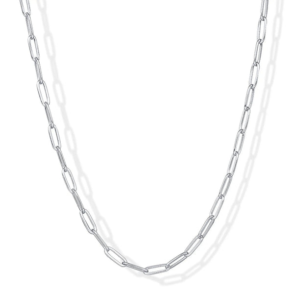 14K Gold Plated Paperclip Chain Necklaces for Women - Dainty Gold Jewelry Chain Necklace - Lightweight 20" Adjustable Link Chain Necklaces - KARMARKA