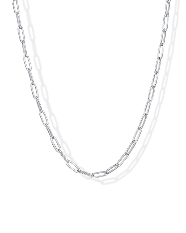 14K Gold Plated Paperclip Chain Necklaces for Women - Dainty Gold Jewelry Chain Necklace - Lightweight 20" Adjustable Link Chain Necklaces - KARMARKA