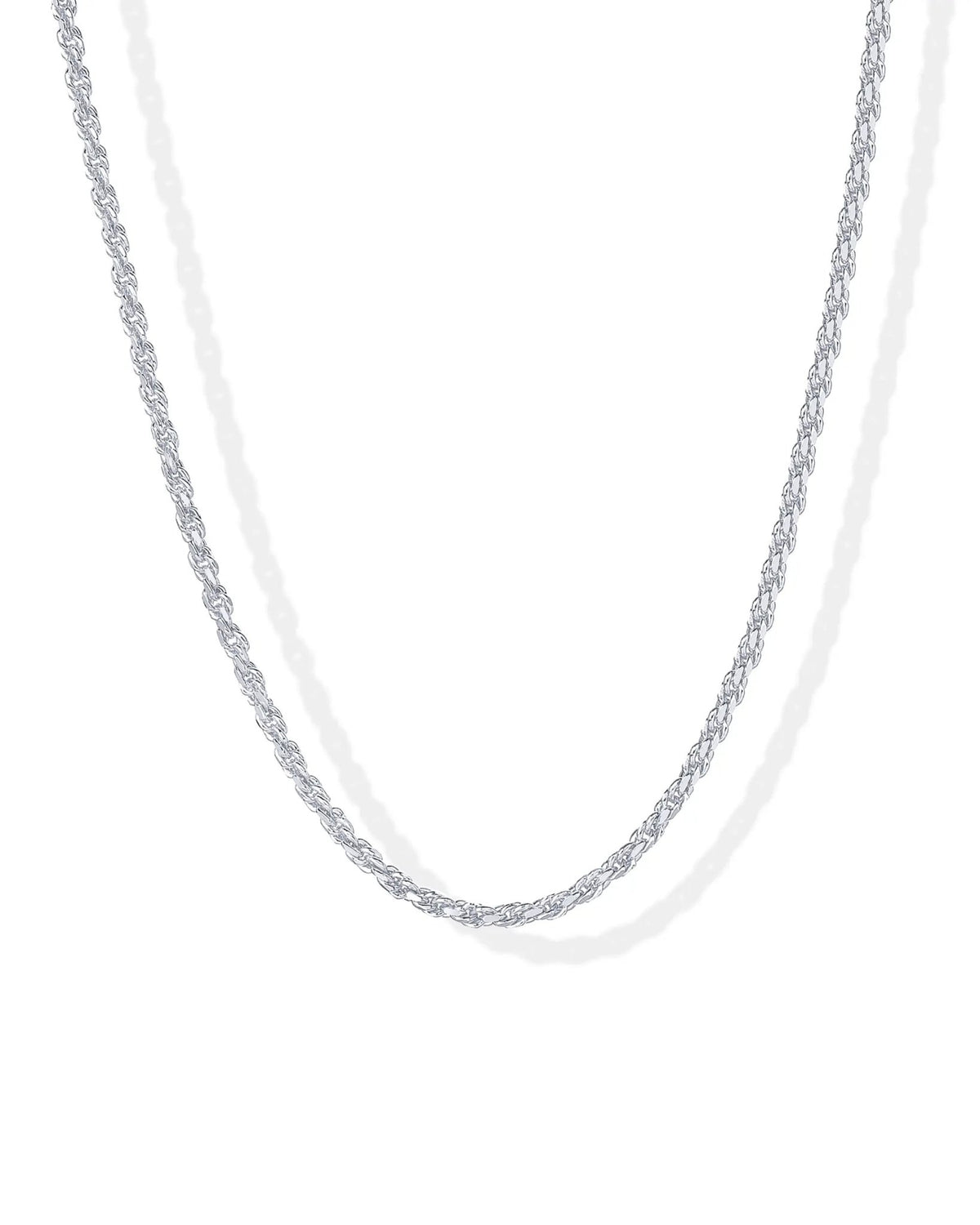 14K Gold Plated Rope Chain Necklace - Chain Necklaces for Women - Plated Gold Necklace for Women - KARMARKA