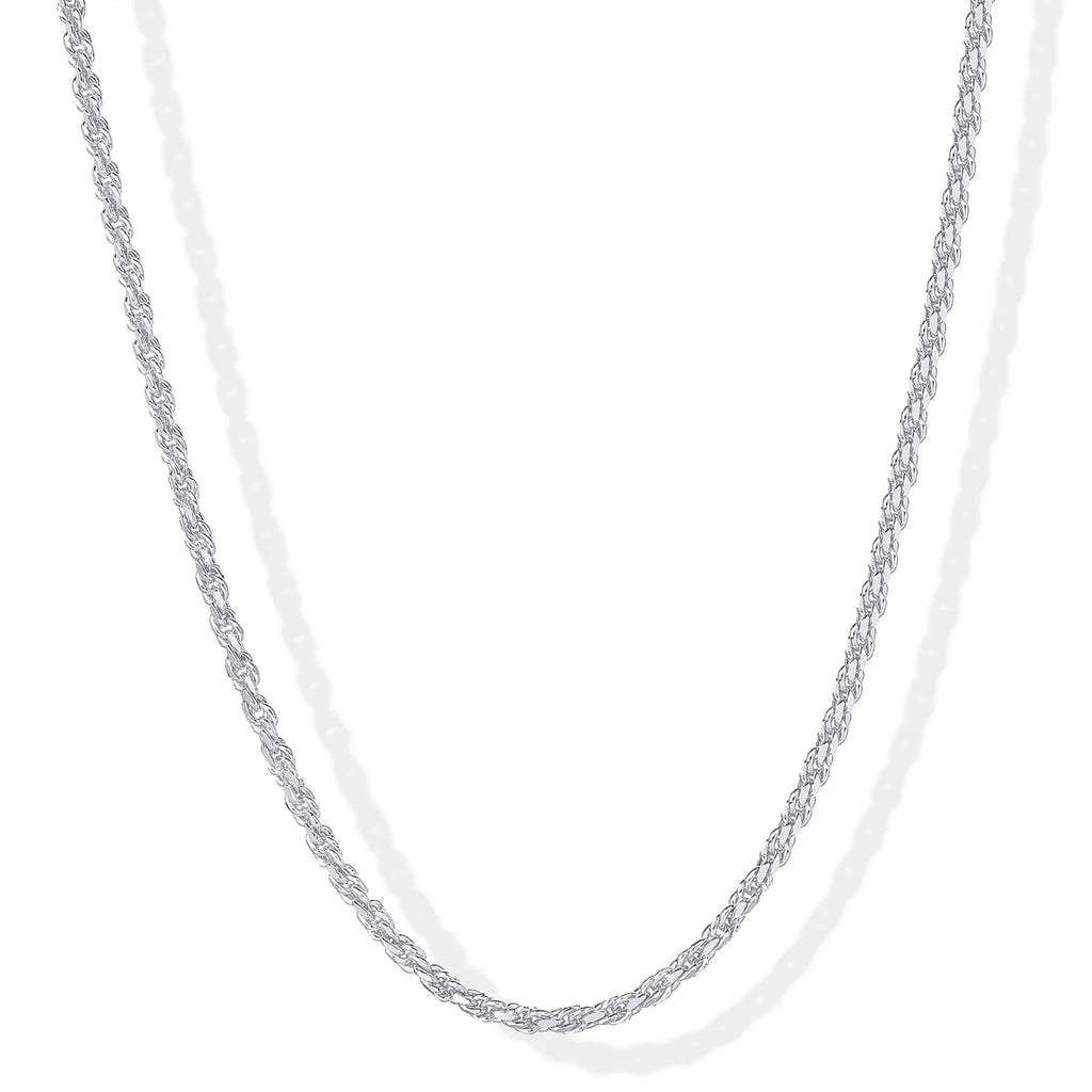14K Gold Plated Rope Chain Necklace - Chain Necklaces for Women - Plated Gold Necklace for Women - KARMARKA