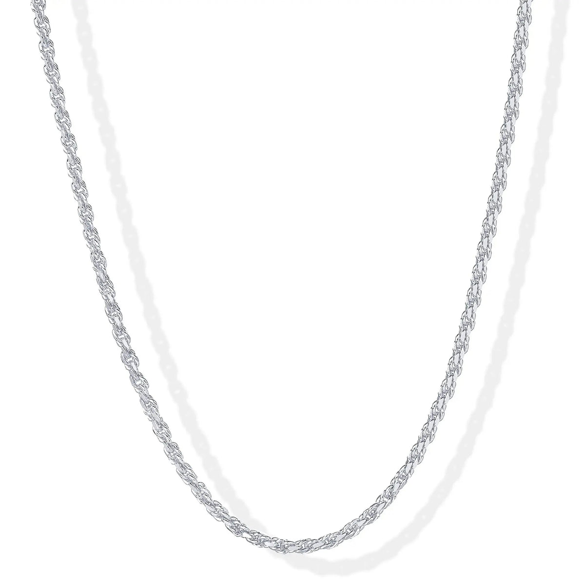 14K Gold Plated Rope Chain Necklace - Chain Necklaces for Women - Plated Gold Necklace for Women - KARMARKA