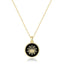 14K Gold Plated Sun Coin Pendant Necklace for Women - KARMARKA