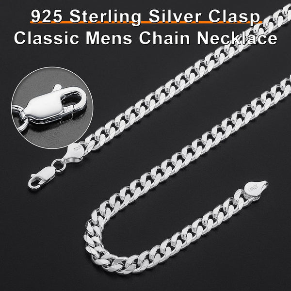 14K Golden Plated Clasp 3/5/6MM Cuban Link Chain Necklace for Men Women Diamond Cut 16/18/20/22/24/26/28/30 Inches Accessories Women Cuban Link - KARMARKA