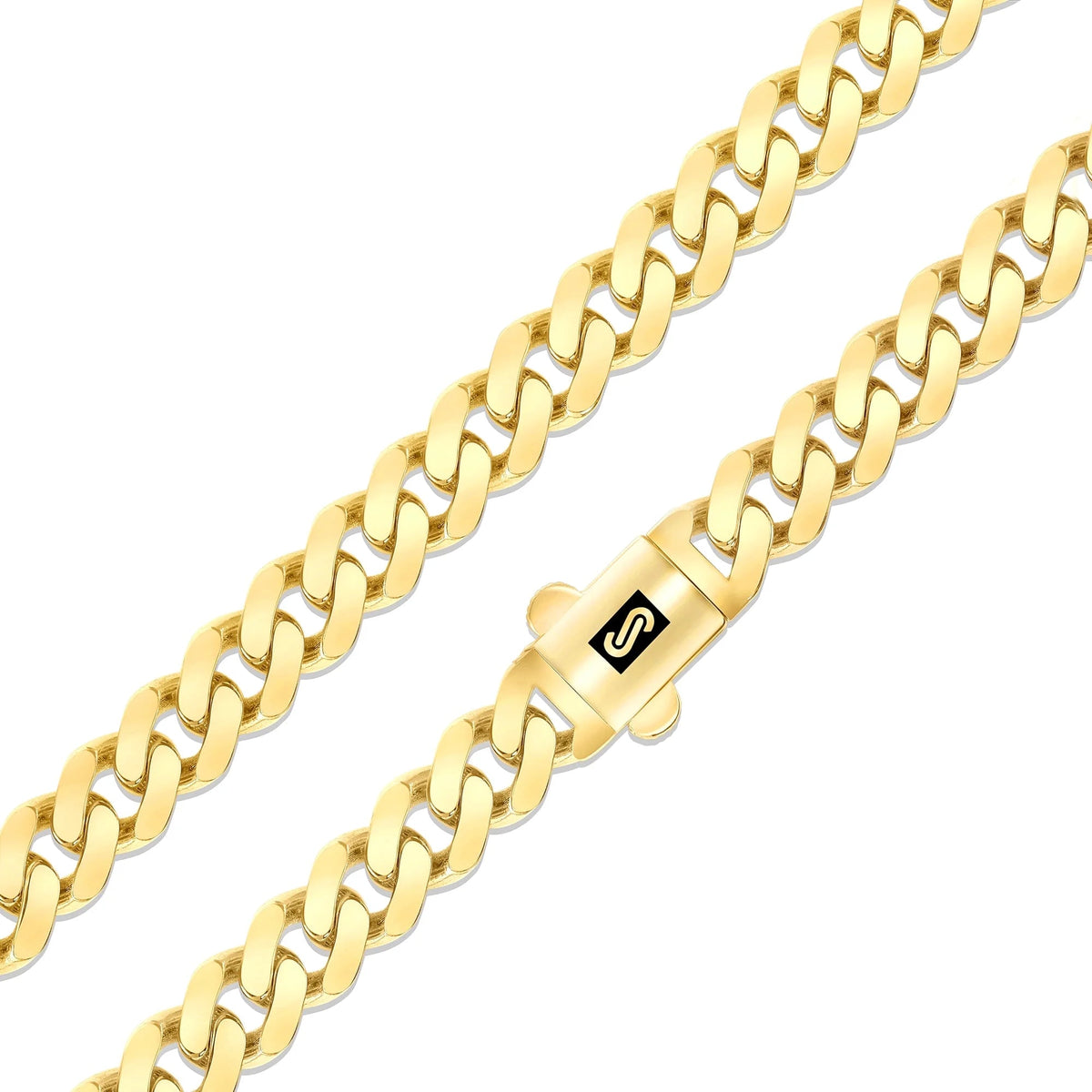 14K Real Yellow Gold Royal Monaco 5Mm Miami Cuban Link Bracelet (7"-9") Italian Jewelry for Men & Women - KARMARKA