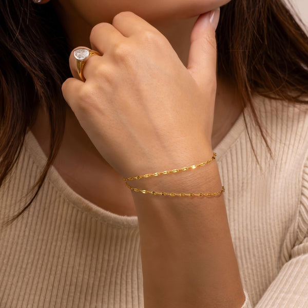 14K Gold Bracelets for Women Gold Chain Bracelets for Women