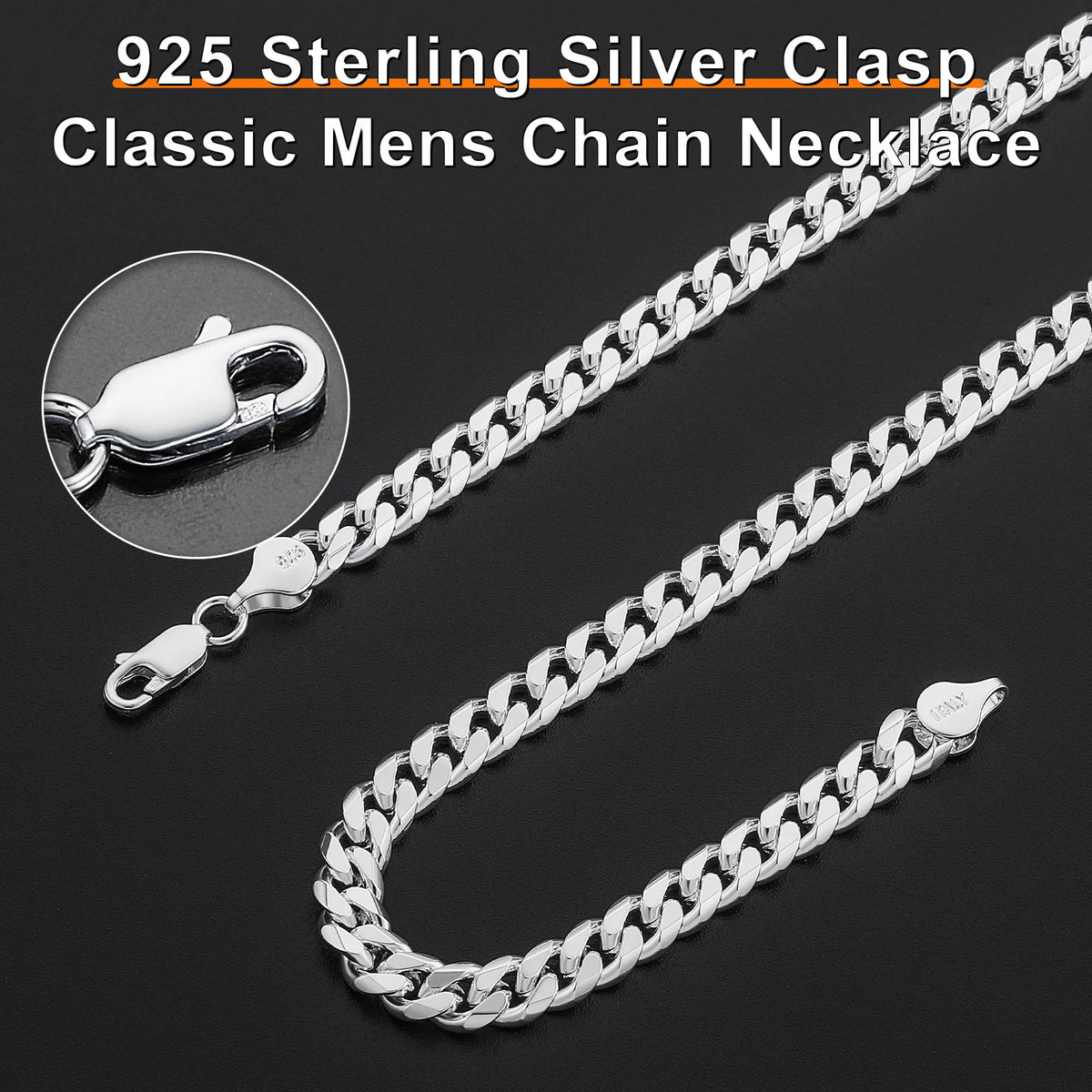 14K Golden Plated Clasp 3/5/6MM Cuban Link Chain Necklace for Men Women Diamond Cut 16/18/20/22/24/26/28/30 Inches Accessories Women Cuban Link