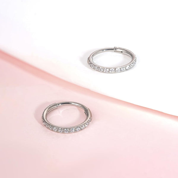 G23 Titanium Slim Huggie Hoop Earrings, Hypoallergenic