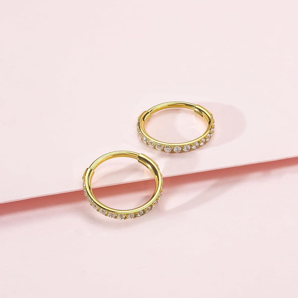 G23 Titanium Slim Huggie Hoop Earrings, Hypoallergenic